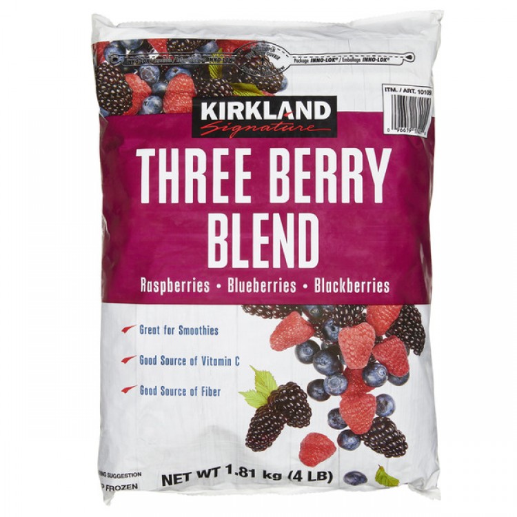 Kirkland Signature Three Berry Blend, 4 lbs