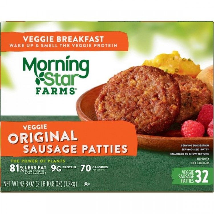 Morningstar Farms Veggie Sausage Patties, 32 ct