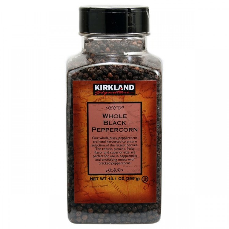 Kirkland Signature Whole Black Peppercorns, 14.1 oz