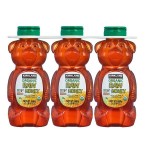 Kirkland Signature Raw Organic Honey Bears, 3 X 24 oz