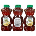 Kirkland Signature Raw Organic Honey Bears, 3 X 24 oz