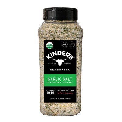 Kinder's Organic Garlic Salt, 21 oz