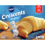 Pillsbury Crescents Original Rolls, 5 / 8 oz Cans, 40 Rolls