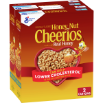 General Mills Honey Nut Cheerios, 2 x 27.5 oz