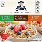 Quaker Instant Oatmeal Variety, 52 ct