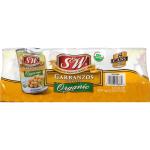 S&W Organic Garbanzo Beans, 8 x 15 oz