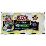 S&W Organic Black Beans, 8 x 15 oz