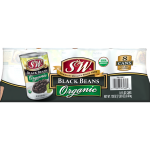 S&W Organic Black Beans, 8 x 15 oz