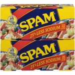 Spam Less-Salt Lunch Meat, 8 x 12 oz