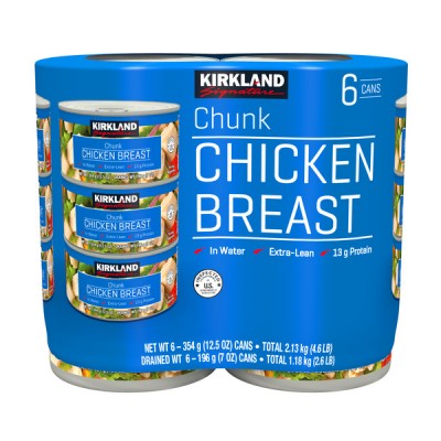 Kirkland Signature Canned Chicken Breast, 6 x 12.5 oz