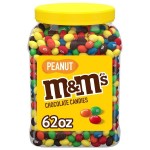 M&M'S Bulk Chocolate Candy, Peanut Milk Chocolate, 62 oz