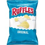 Frito Lay Ruffles Original Potato Chips, 28 oz