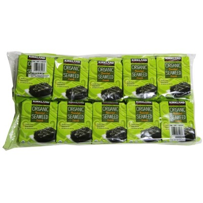 Kirkland Signature Organic Roasted Seaweed, 10 x .6 oz