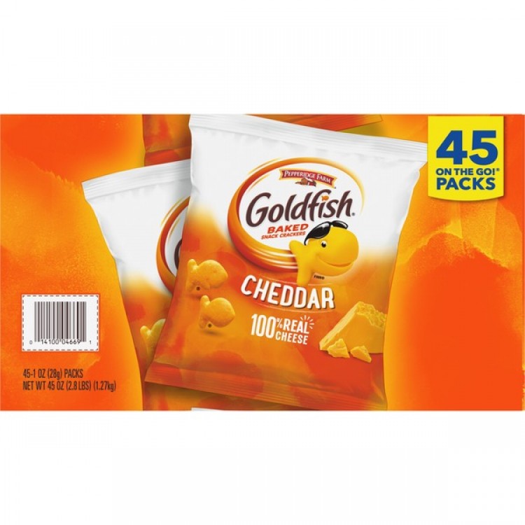 Pepperidge Farm Goldfish Cheddar Cracker, 45 x 1 oz