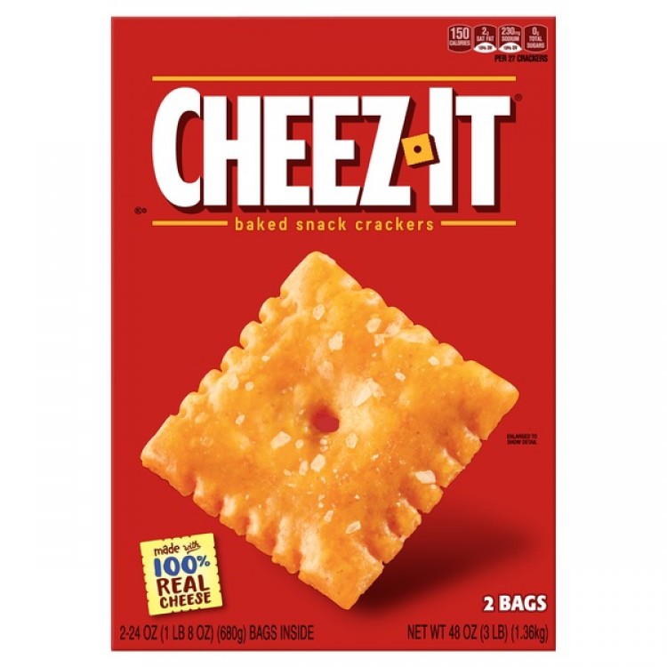 Sunshine Cheez-It Baked Snack Crackers, 2 x 24 oz