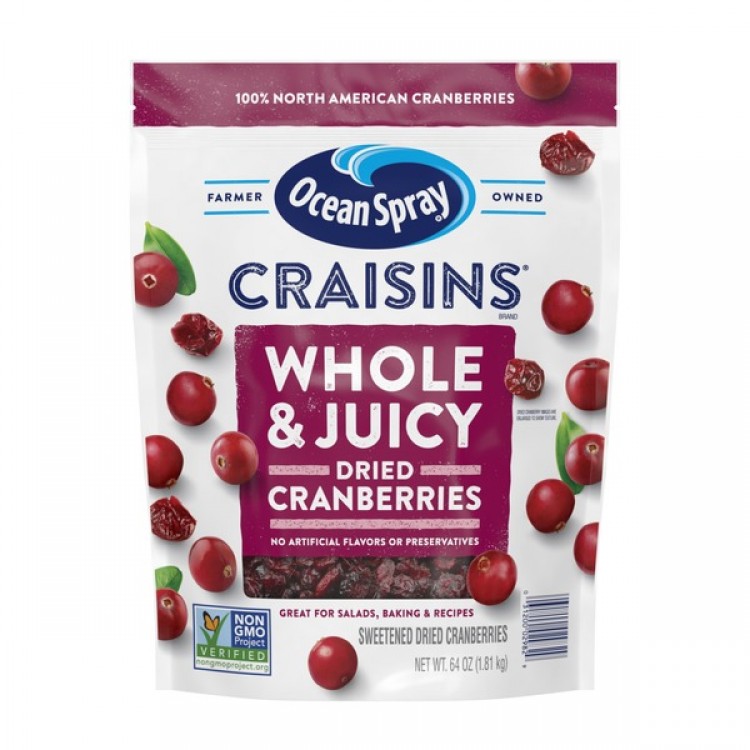 Ocean Spray Whole Craisins, 64 oz