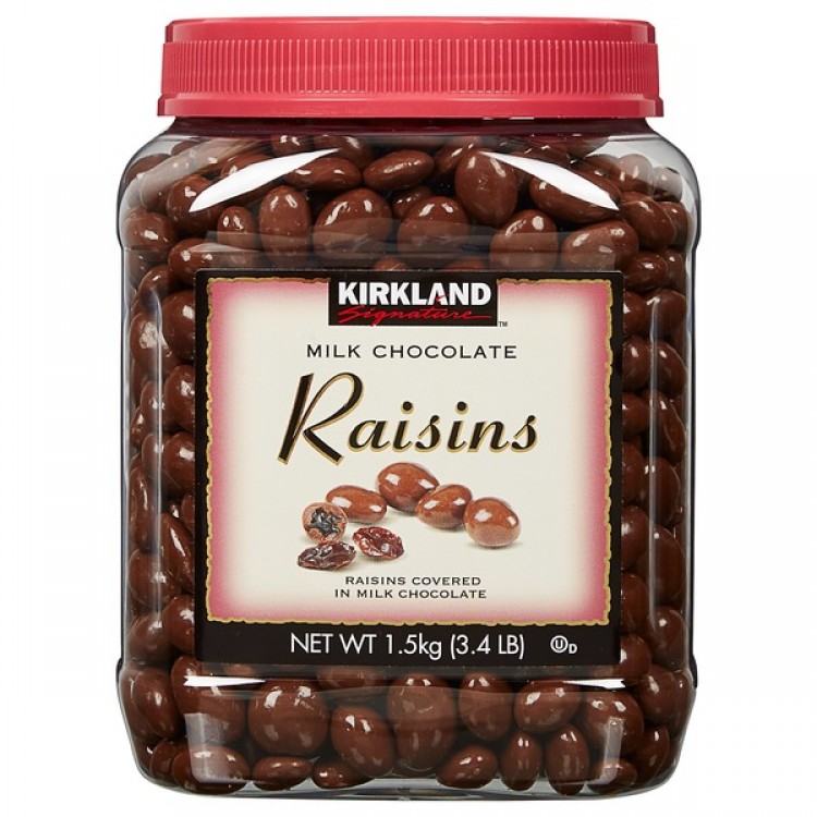 Kirkland Signature Chocolate Covered Raisins, 54 oz