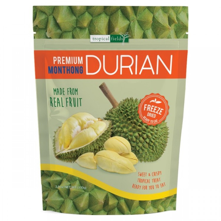 Tropical Fields Freeze Dried Durian, 3.5 oz