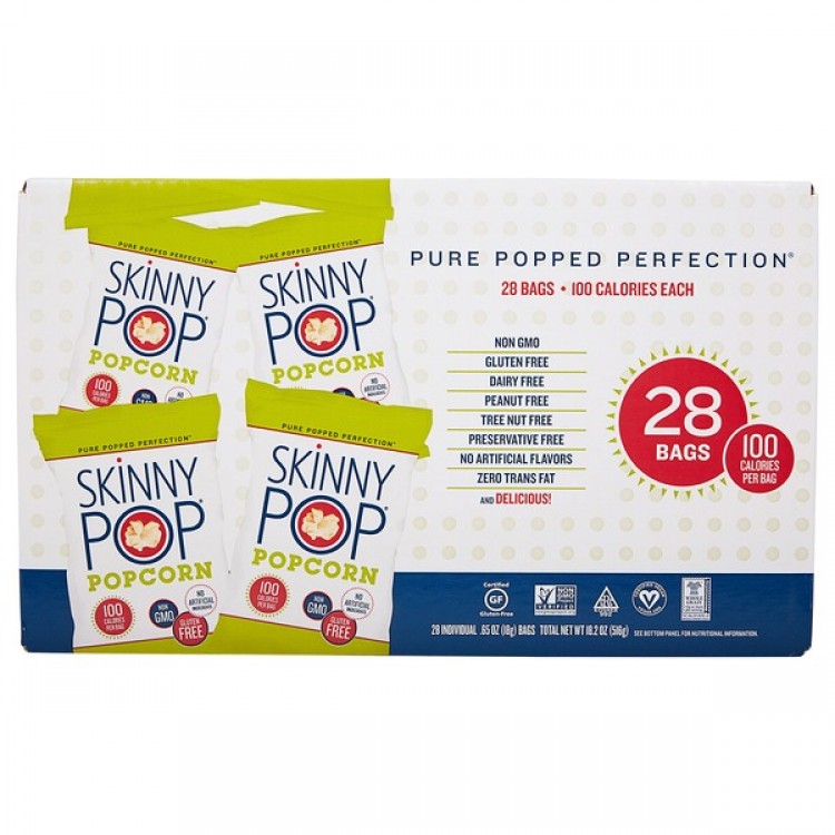 SkinnyPop Popcorn, 28 x .65 oz