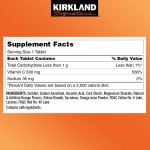 Kirkland Signature Vitamin C 500 mg Chewable Tablets, 500 ct