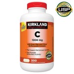 Kirkland Signature Vitamin C with Rose Hips, 1000 mg, 500 ct