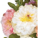 Nearly Natural 4689 Peony Silk Arrangement, Assorted