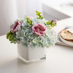 Silk Artificial Flowers Flower Hydrangea Rose Bouquet Artificial Flower Simulation Flower Flower Arrangement Small Fresh Simulation Plant Ornaments Bedroom, Living Room, Office