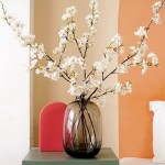 Bacucine 6PCS Artificial Cherry Blossom Branches Faux Cherry Silk Flowers Vine Tall Stems Artificial Flower for Vase Wedding Home Decor (White)