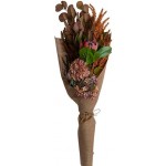 Flower Bouquet, 95cmH - Australian Natives - Brown, Earth, Red - Artificial, Wedding, Vase, Gift, Souvenir