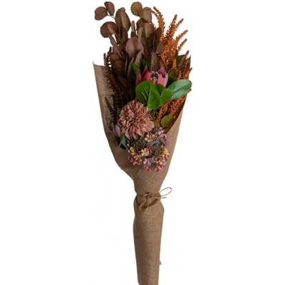 Flower Bouquet, 95cmH - Australian Natives - Brown, Earth, Red - Artificial, Wedding, Vase, Gift, Souvenir