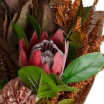 Flower Bouquet, 95cmH - Australian Natives - Brown, Earth, Red - Artificial, Wedding, Vase, Gift, Souvenir