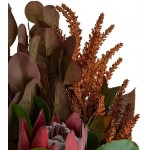 Flower Bouquet, 95cmH - Australian Natives - Brown, Earth, Red - Artificial, Wedding, Vase, Gift, Souvenir