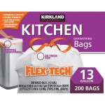 Kirkland Signature Flex-Tech Kitchen Bags, 200 X 13 gal