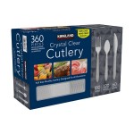 Kirkland Signature Crystal Clear Cutlery, 360 ct