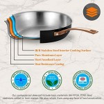 NutriChef 11 Pcs. Stylish Kitchen Set w/Modern Cookware Design Non-Stick Kitchenware Pots & Pans, Small & Medium Skillet Fry Pans w/Golden Handles, NCONYX