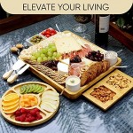 Unique Cheese Board Birthday Gifts for Women Perfect as Wedding, Anniversary, or Housewarming Present for Couples - Charcuterie Board with Knife Set - Serving Platter Tray for Wife Mum Her