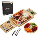 Unique Cheese Board Birthday Gifts for Women Perfect as Wedding, Anniversary, or Housewarming Present for Couples - Charcuterie Board with Knife Set - Serving Platter Tray for Wife Mum Her