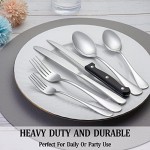 24 Pcs Silverware Set with Steak Knives Service for 4,Stainless Steel Flatware Set,Mirror Polished Cutlery Utensil Set,Home Kitchen Eating Tableware Set,Include Fork Knife Spoon Set,Dishwasher Safe