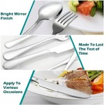 SHEUMNT 48-Piece Silverware Set, Mirror Polished Flatware Set for 8, Food-Grade Stainless Steel Cutlery Set, Includes Spoons Forks Knives, Kitchen Cutlery for Home Office Restaurant Hotel