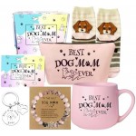 Dog Mom Gifts for Women, Dog Lovers Gifts for Women, Dog Themed Gift Basket, Dog Mom Mothers Day Birthday Gifts for Wife Grandma Sisters., Unique Gifts for Dog Lovers, Best Dog Mom Gifts (Pink)