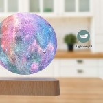 Gominimo Levitating Moon Lamp, Floating Lamp, Levitating Lamp, Floating Moon Lamp, Moon Globe, Floating Light, Levitating Light, Floating Moon Lamp Rotating (Galaxy)