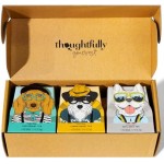 Thoughtfully Gourmet, Dog Lover’s Tea Gift Set, Includes 24 Teas in 6 Flavours with Stylish Dog Art and Fun Quotes for Dog Moms and Dog Dads, Set of 24