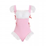 Guiruo Fun Lingerie Sexy Hidden Buckle Opening Seduction One Piece Dresses for Maids with Chest Pads Uniform Sexy Set 1684