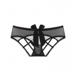 Ruo Ruo Sexy Classic Black Butterfly Pure Desire Open Cut Out Free Hollow Strap Attractive and Fun Underwear Replacement 1152