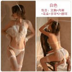 Guiruo Fun Lingerie Sexy, Passionate, and Furious Three Points Plush Cat Girl Role Playing Uniform Temptation Set 1219