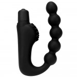 Silicone vibration bead anal plug for men's prostate massager, anal G-spot, vestibular masturbator, adult product