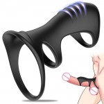 Male Penile Soft Sleeve Penile Delay Ring Sperm Locking Ring Liquid Silicone Lengthened and Thickened Male Sexual Tools