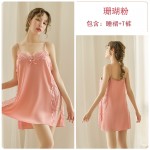 Guiruo Large Size Fun Underwear for Women Sexy and Sexy, Open Back Lace Suspended Nightwear, Home Furnishing, One Piece, 542