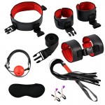 SM Fun Bed Strap Diving Material 8-Piece Set SM Prop Binding and Binding Adult Sexual Products for Men and Women