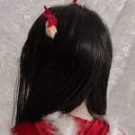 Guiruo Fun Accessories New Year Red Sweet Forest Flocked Elk Hair Hoop Net Red Photo Decoration Agency Release P18